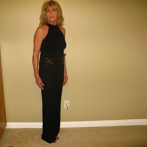 Evening Wear Cache Black 2-piece Pants & Top